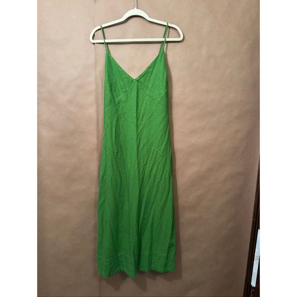 Free People Green Maxi Slip Dress